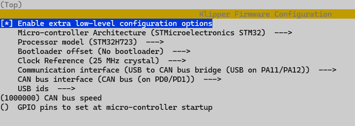 octopus with h723 bridge